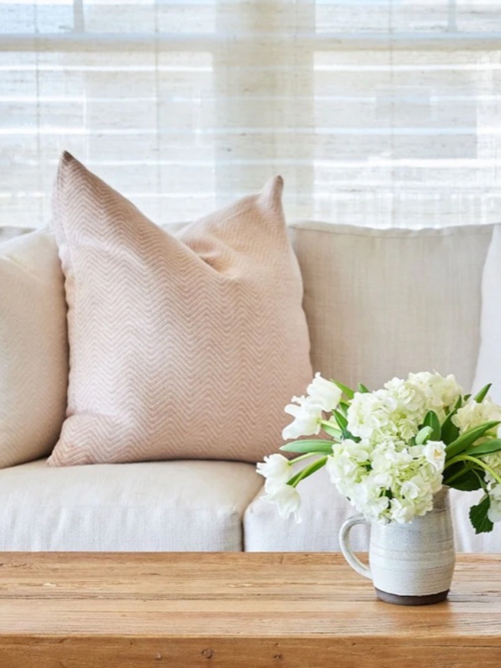 Chevron Patterned Tan Accent Pillow Cover